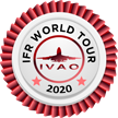 Concedido ao piloto que voou e completou o IVAO IFR World Tour 2020 inteiramente pela Brisa.