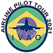 Concedido ao piloto que voou e completou o Airline Pilot Tour 2021 (IVAO BR) inteiramente pela Brisa.